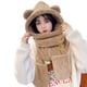 thumbnail image 1 of Qarigey Bufanda con capucha cálida 3 en 1, suave y cómoda, envuélvete en una calidez acogedora y cálida bufanda con capucha de invierno Sombreros marrón, 1 of 6