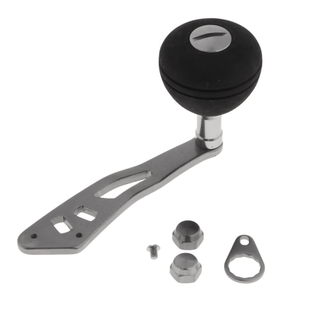 Metal Carrete Baitcasting Tambor Rueda Sunnimix Manija de carrete de pesca individual