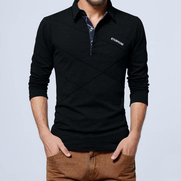 pstuiky camisas de manga larga para hombre, Camisa informal holgada de manga larga con solapa y botones a rayas para hombre salir tops xxxxl