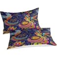 thumbnail image 2 of LAICAIW Boho Bed Set, Colorful Art Bird, 3-Piece, Twin, 2 of 7