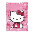 thumbnail image 6 of Hello Kitty Blanket Kawaii Cat Throw Blanket for Girls Kids, Super Soft Fleece Warm Cozy Plush Gifts Blankets for Couch Sofa Bed, 6 of 7