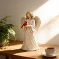 thumbnail image 4 of 12-Inch Angel Cardinal Memorial Statue, Exquisitely Crafted Decorative Figurine With Delicate Wings & Lifelike Cardinal, Heartwarming Home Accent For Living Room, Mantel,, 4 of 6