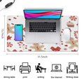 thumbnail image 5 of Long Mouse Pads for Desk,Red Christmas Gingerbread Man Pattern Desk Mats on Top Of Desks, Desk Mouse Pad Extra Large with 3mm Non-Slip Base and Stitched Edge for Gaming,Office,Work,Home 31.5x15.7in, 5 of 5