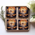 thumbnail image 4 of Mummy Vizsla Happy Halloween with Pumpkins Bats Spooky Fun Set of 4 Stone Coasters Vizslas Dog Lover Gifts Idea 4x4in Absorbent Soapstone Coaster - 00019, 4 of 5