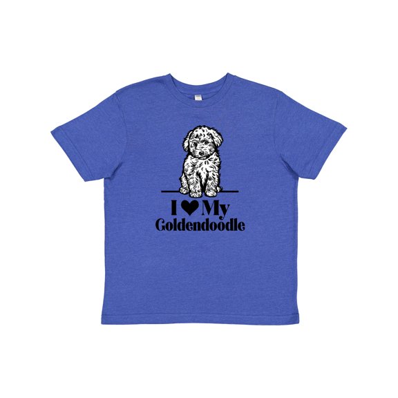 Inktastic I Love My Goldendoodle Dog Youth T-Shirt