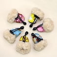 thumbnail image 3 of Juego de cubiertas de zapatos impermeables para perros, zapatos silenciosos antideslizantes de suela suave reutilizables, botas cálidas de invierno para cachorros para días lluviosos al aire libre, 4, 3 of 4