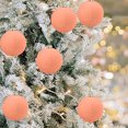thumbnail image 5 of lulshou Christmas Ornaments 12 Pcs Velvet Christmas Balls Flocked Christmas Tree Ball Ornaments Plastic Balls Xmas Decorative Hanging Ornaments Christmas Tree Decoration 2.36 Inch, 5 of 5