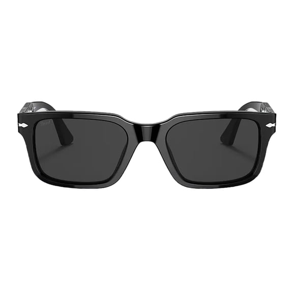 Persol Polarized Dark Grey Rectangular Men's Sunglasses PO3272S 95/48 53