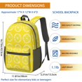 thumbnail image 3 of Lemon and Slice Yellow Pattern 17" School Backpacks for Teens,Waterproof Oxford Fabric,S-Shape Padded Straps for School,Travel,Hiking,Camping, 3 of 6