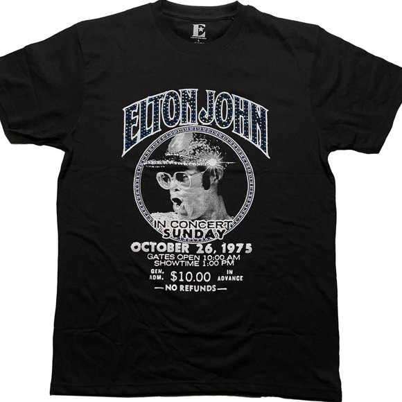 Elton John Adult In Concert Embellished T-Shirt