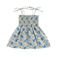 thumbnail image 1 of CHUANK Robe d'Été à Bretelles à Fleurs pour Tout-Petits, Enfants, Bébés Filles, 1 of 6