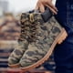 thumbnail image 4 of Botas de hombre con cordones de cuero PU, zapatos de hombre, botas de nieve casuales de caña alta de moda, engrosadas, 4 of 5