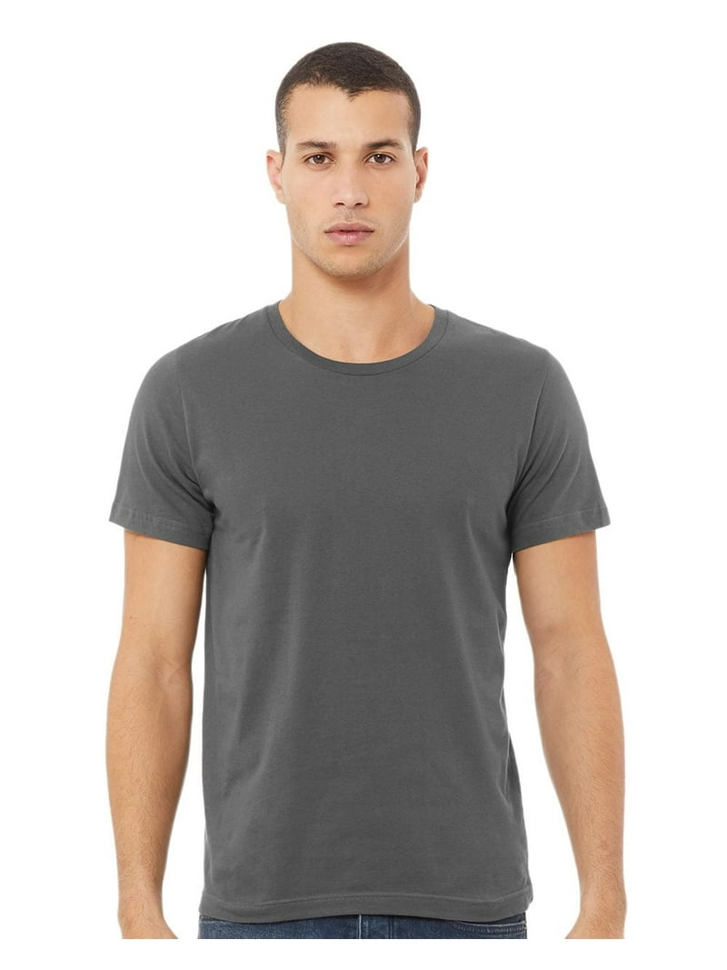 Bella Canvas Unisex Sueded T-Shirt (3301C) - HTHR Grass Color, Size M - Soft Ring-Spun Cotton Blend