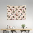 thumbnail image 2 of Cute Corgi Dog Funny Flower Tapestry for Bedroom - Tapestry Wall Hanging Wall Tapestry for Dorm Wall Decor Home Decoration , Aesthetic Funny Tapestry 29 x 37in, 2 of 5