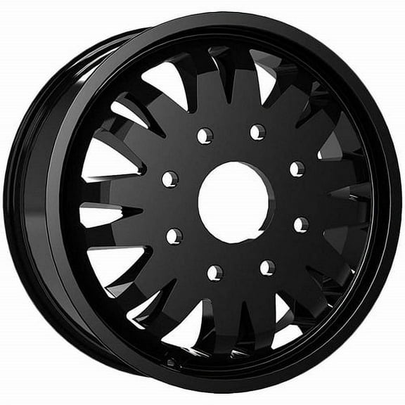 20x8.25 Vision 401 Rival Dually Inner Satin Black Wheel 8x210 (109.8mm)