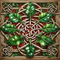 thumbnail image 2 of CafePress - Christmas Holly Celtic Knot - Tile Coaster, Drink Coaster Set of 4, 2 of 4
