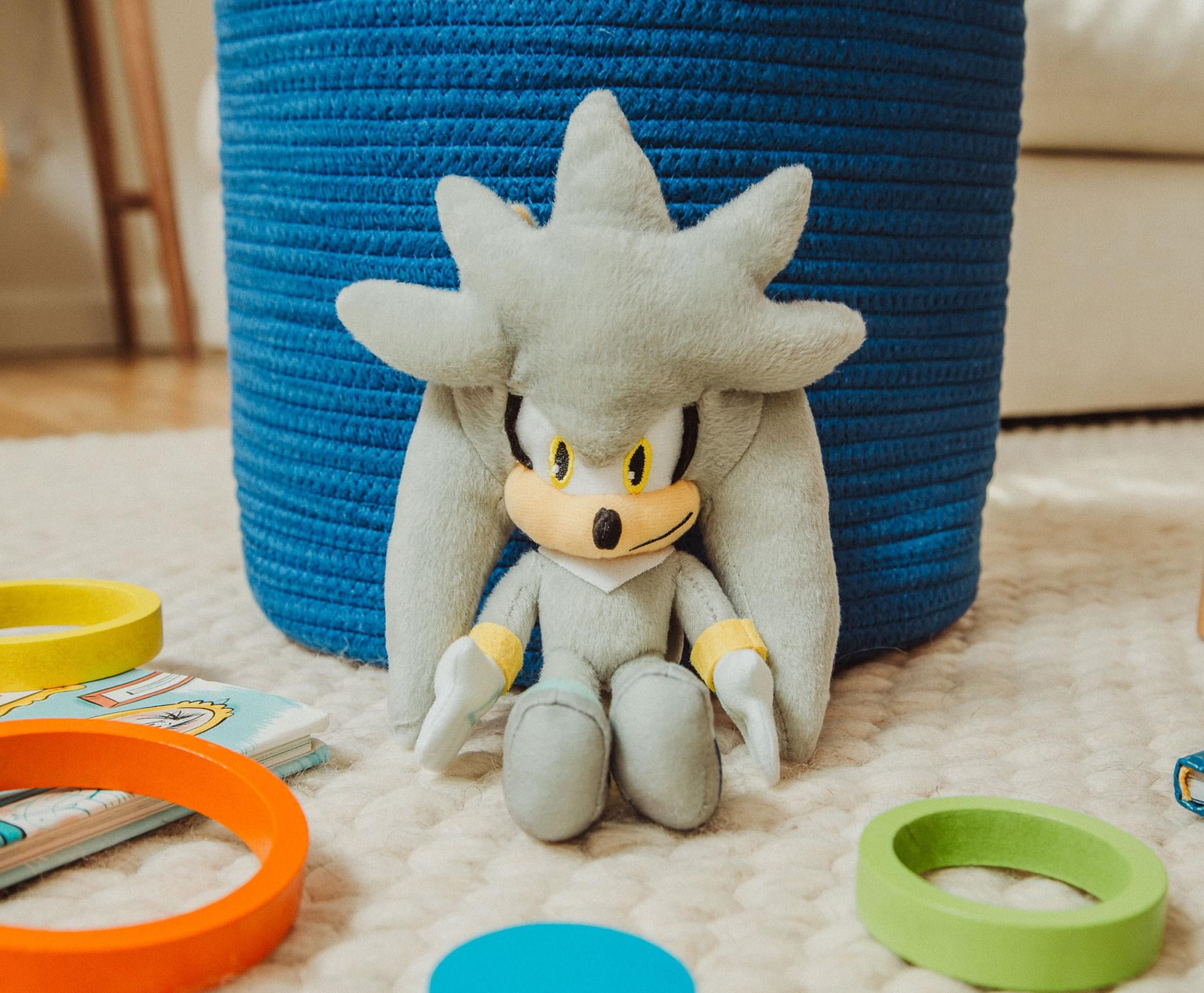 Sonic the Hedgehog 8 Inch Character Plush Toy Silver