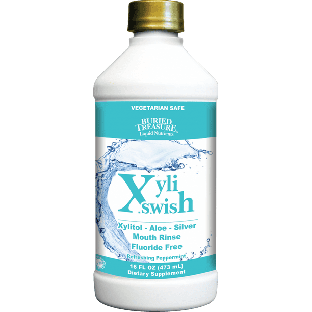 Buried Treasure Xyli Swish All Natural Mouth Rinse Fluoride Free with