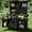 Black, variant on Mintazer Outdoor Storage Potting Bench with Stainless Steel Top, 65"H Wood Garden Potting Station with Lockable Wheels and Drawers & Side Hooks, Gray