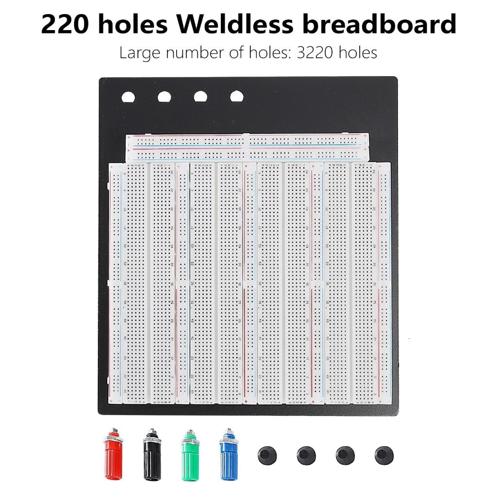 lanema 3220 Point Solderless Breadboard With Aluminum Base Plate For Electronics And Circuit Building