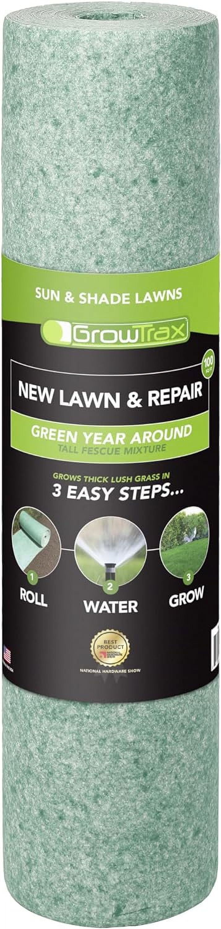 GrowTrax 50 ft. x 1 ft. Sun Shade Fescue Mix Grass Seed Blanket Walmart
