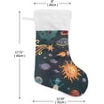 thumbnail image 2 of Coolnut Christmas Stocking Personalized Space Planet Large Candy Stocking Hanging Gift Xmas Stockings Decoration 2PCS for Family Holiday Party Ornaments Decor Fireplace, 2 of 7