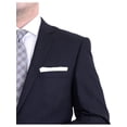 thumbnail image 2 of Raphael Slim Fit Navy Blue Textured Two Button Wool Touch Suit, 2 of 5