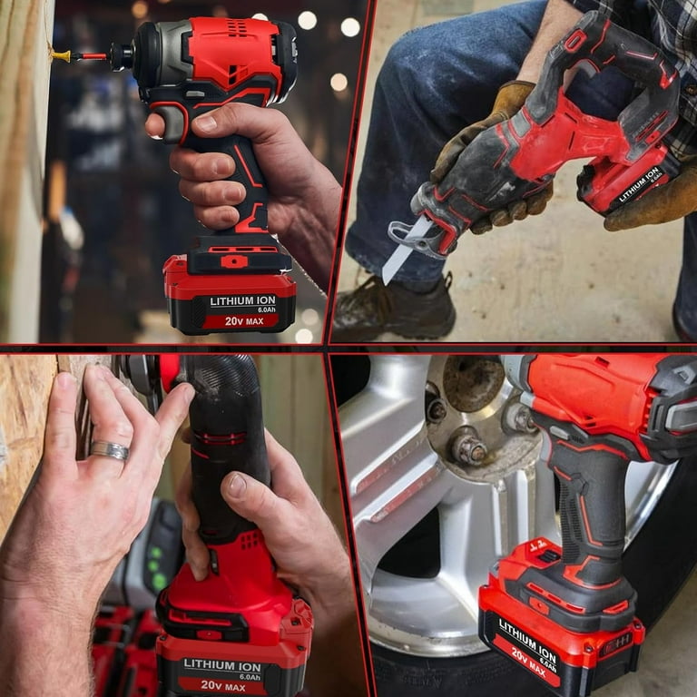 Craftsman V20 Lithium ion Battery 6.0Ah 2pack Rechargeable Compatible with Power Tool Cordless Walmart