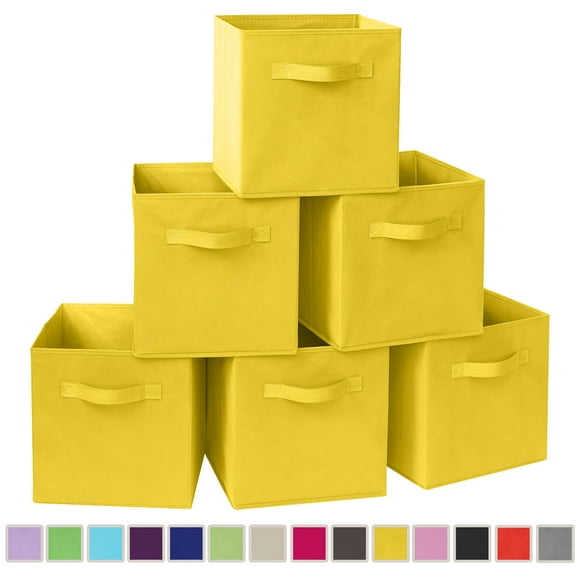 YOYTOO 6 Bacs de Rangement pour Cubes en Tissu Pliable, Paniers de Rangement pour Cubes Pliables de 11 Po