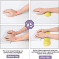 thumbnail image 4 of Protector de muñeca de espuma viscoelástica, almohadilla de ratón ergonómica de gel suave, protector de muñeca para teclado, protector de muñeca para ratón, conjunto amarillo, 4 of 6