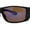 Black Orange / Blue Mirror, variant on Xloop Mens Wrap Around Biker Style Plastic Sport Sunglasses Black Orange Blue Mirror