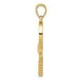 thumbnail image 2 of 14k Yellow Gold Diamond-Cut Tennis Racquet Charm, 2 of 4