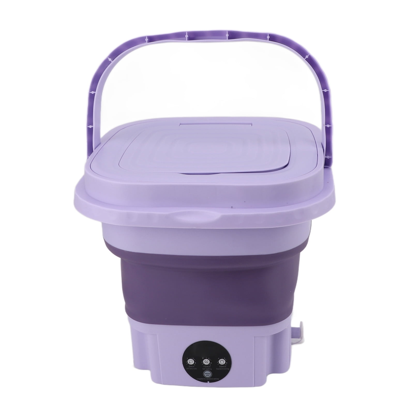Machine à Laver Portable, Mini Laveuse 11l Grande Capacité Seau Pliable avec Tuyau de Drainage Lavage Automatique Nettoyage en Profondeur des Sous-Vêtements Vêtements de Bébé pour Voyage en VR Appartement