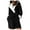 #2 Black, variant on YOTMKGDO Nightgowns for Women, Bathing Suit for Women, Women Hooded Bathrobe Lightweight Soft Long Flannel Sleepwear Hooded Bathrobe Long Warm Robe, Womens Sleepwear (#1 Grey, XL)