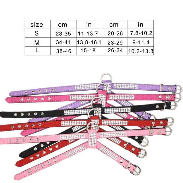 Becaristey Pet Harness Portable Adjustable Folding Colorful Flexibe Safe Detachable Collar Chest Strap Accessories with Tow Rope Black S 1Set