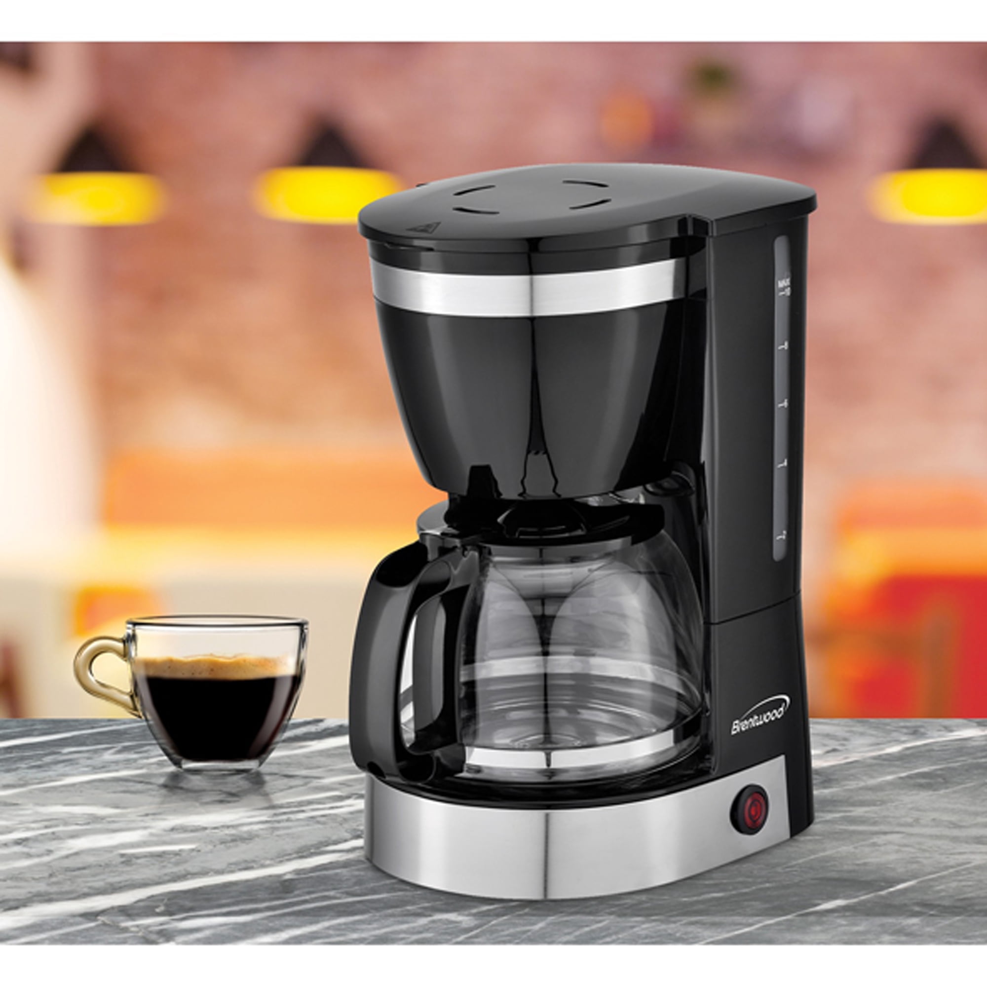 Brentwood 12-Cup Coffee Maker (Black), TS-215BKPT