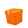 thumbnail image 4 of stanreset Square Bucket Heavy Duty for Car Washing Cleaning Household Home Improvement Orange 8L, 4 of 6