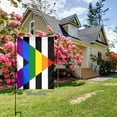thumbnail image 2 of LGBTQ Gay Straight Ally Pride Flag Garden Flag Decoration Yard Farmhouse Double Sided Holiday Party Outdoor Camping Decor Flags 12x18in, 2 of 7