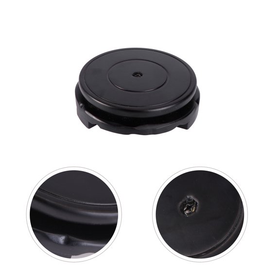 Luxshiny Decorative Round Wooden Stand Base for Displaying and Small Plants, 1 Piece