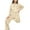 Beige, variant on UYISJ Women Mockneck Coats Tracksuit Long Sleeve Sweatshirts Jogger Pant 2 Piece Outfits Full Zipper Solid Color Sets S