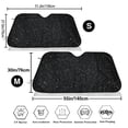 thumbnail image 3 of Kdxio Black Glitter Print Windshield Sun Shade,UV Rays and Sun Heat Protection,Sunshade for Car Windshield,Car Shade Front Windshield - Small, 3 of 6