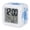 Light Blue, White, Blue, variant on Coastal Turtle Digital Alarm Clock for Bedrooms, Smart LED Alarm Clock with 7 Color Changing Night Light, Blue Ocean Boho Summer Beach Weaves Silent Wake Up Clocks for Sleep Study Cooking 3.2"x3.2"