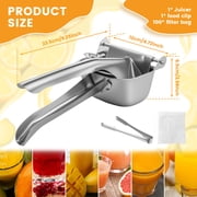 Lemon Squeezer Stainless Steel Hand Press Juicer Manual Citrus Squeezer Lemon Juicer for Juicing Lemon & Limes, Oranges,Vegetables,Non-Slip Grip Design (Medium)