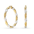 thumbnail image 4 of Charmsy Large Hoop Earrings Light Weight Italian Design Click Top Earrings Hoops Jewelry for Women 55MM, 4 of 6