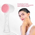 thumbnail image 4 of Cleansing Brush, Double Sided Clean & Exfoliating & Massage Soft, Silicon Face Pore Cleanse, Blackhead, Dry or Wet Multi-Purpose, 4 of 9