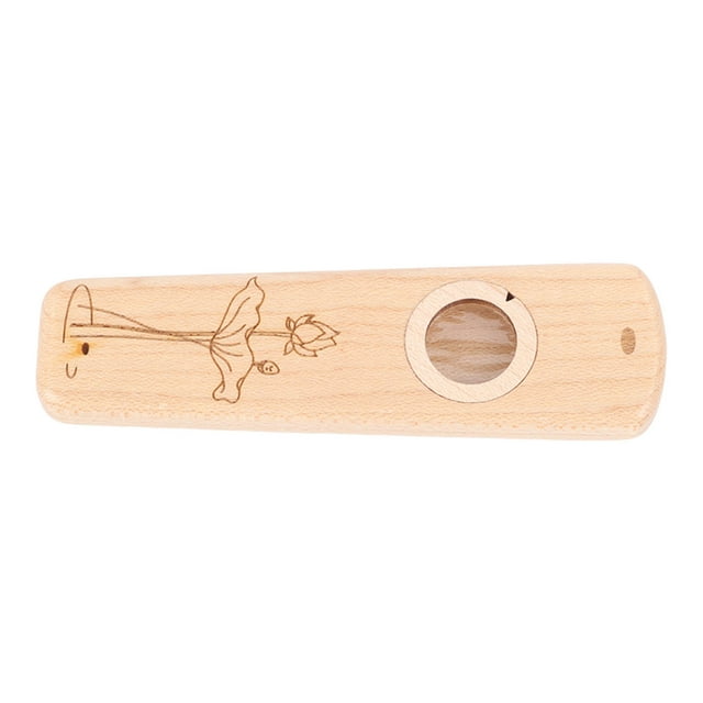 Wood Kazoo Lightweight Guitar Partner Portable Flute Musical Instrument With Flute Membrane For Choirs