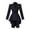 Black, variant on Women's Gothic Tailcoat Jacket Elegant Long Sleeve Attire XS Green