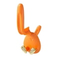 thumbnail image 1 of Kitchen Utensil Set Household Rabbit Paste Bathroom Toothbrush Shelf Tooth Cup Shelf Wall Mounted Toothbrush Shelf, Orange, 1 of 4