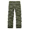 thumbnail image 4 of LEEy-World Men'S SweatPants Men's Hiking Pants with 5 Pockets Ripstop Cargo Work Pants Water Repellent Outdoor Tactical Pants Army Green,33, 4 of 4