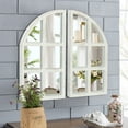 thumbnail image 5 of ABBSR White Arch Wall Mirrors,2 Pack Vintage Decor Window Mirror for Art Exhibitions,Office,A, 5 of 8